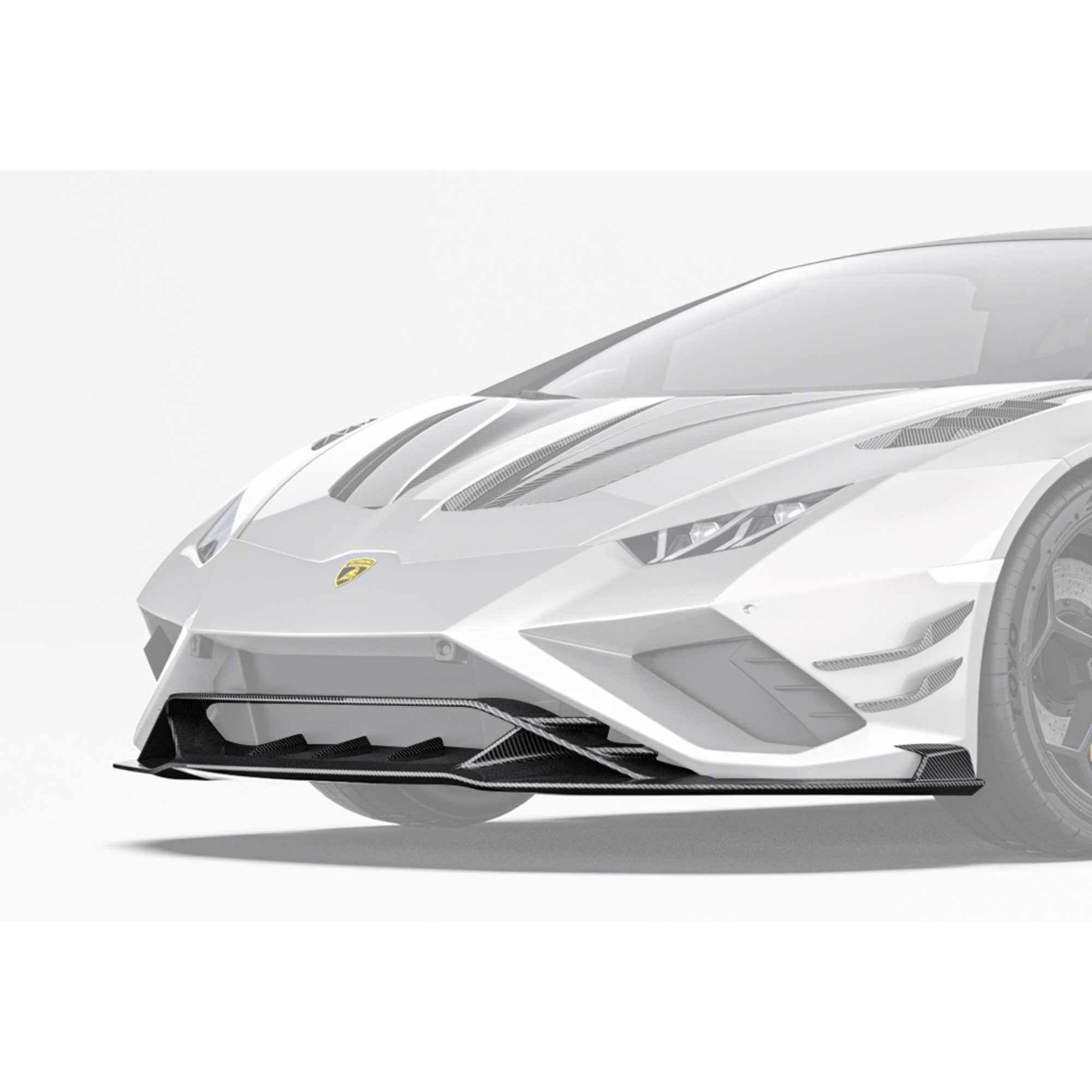 Lamborghini Huracan Evo Carbon Fiber Front Splitter Lip image 1