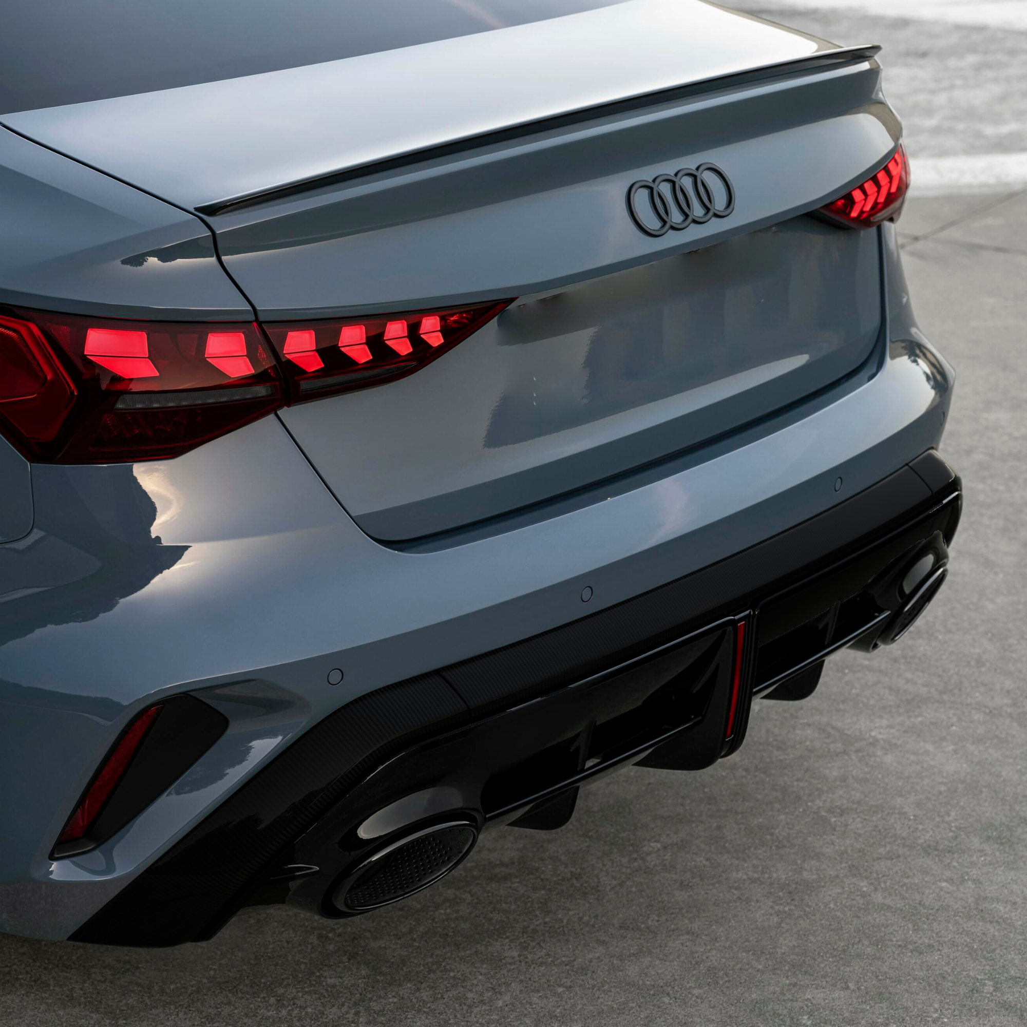 Audi A3 8Y 2025+Rear Diffuser Replacement RS3 Style image 1