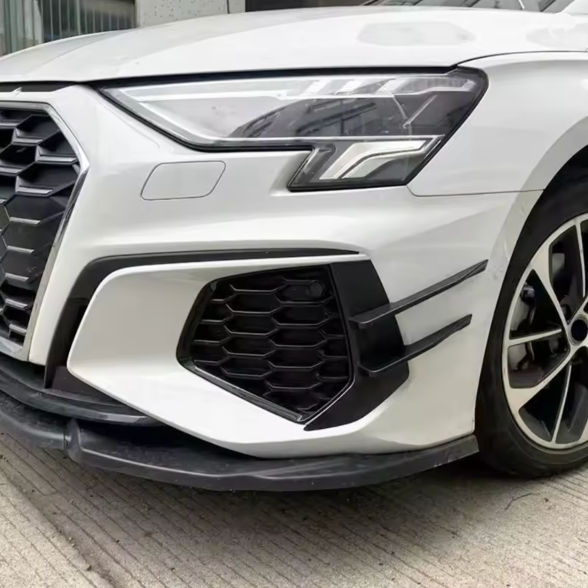 Audi A3 S-Line/S3 8Y Front Bumper Canards/Winglets image 1