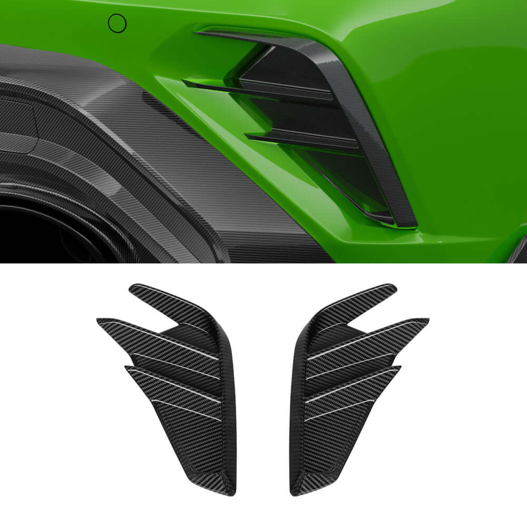 Audi A3/S3/RS3 8Y.5 Carbon Fiber Rear Vent Covers