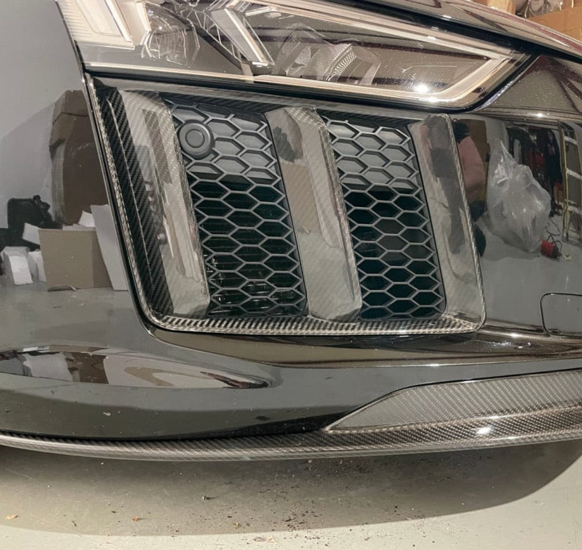 Audi R8 4S Carbon Fiber Front Bumper Side Air Vents image 1