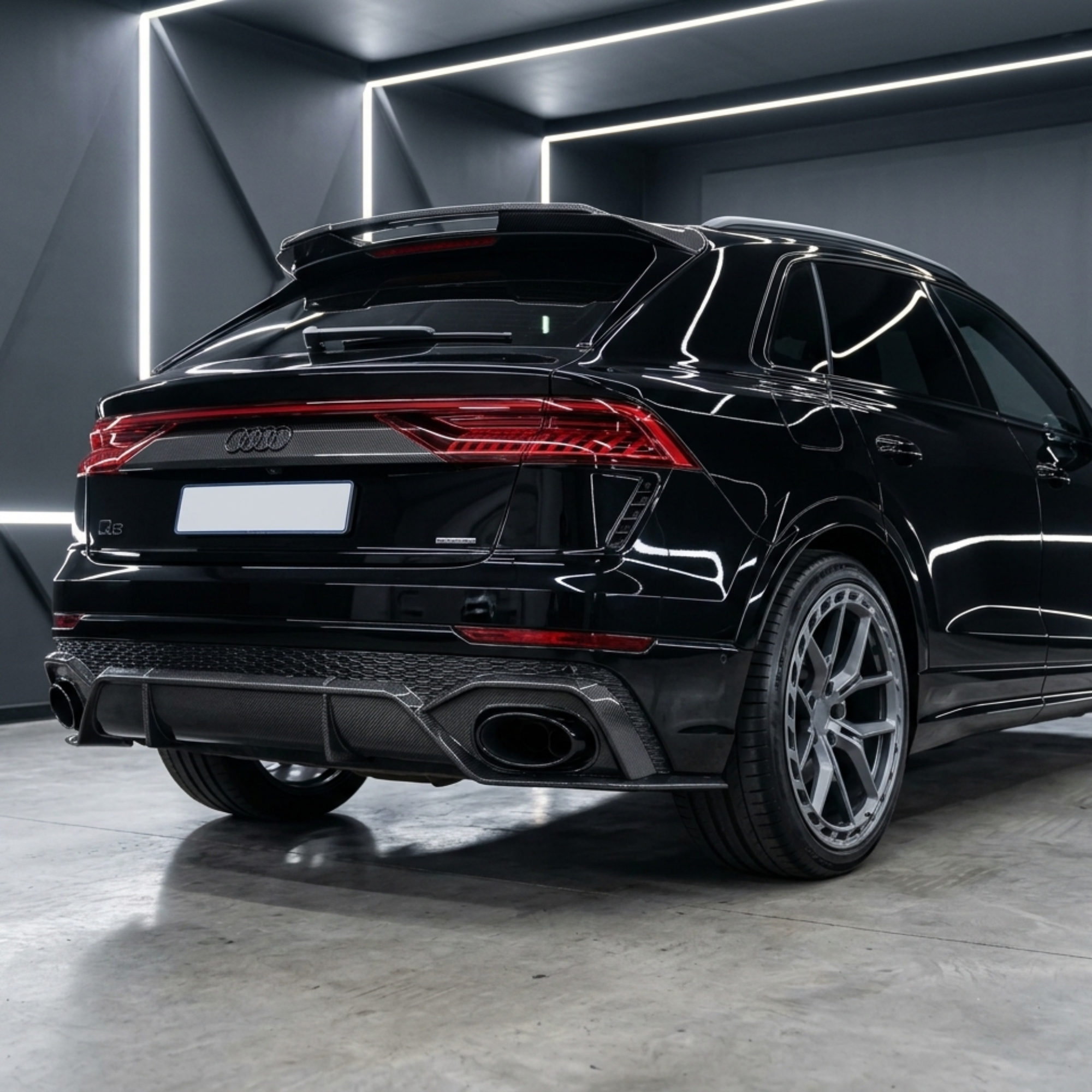 Audi RSQ8 4M Carbon Fiber Rear Wing Spoiler image 1