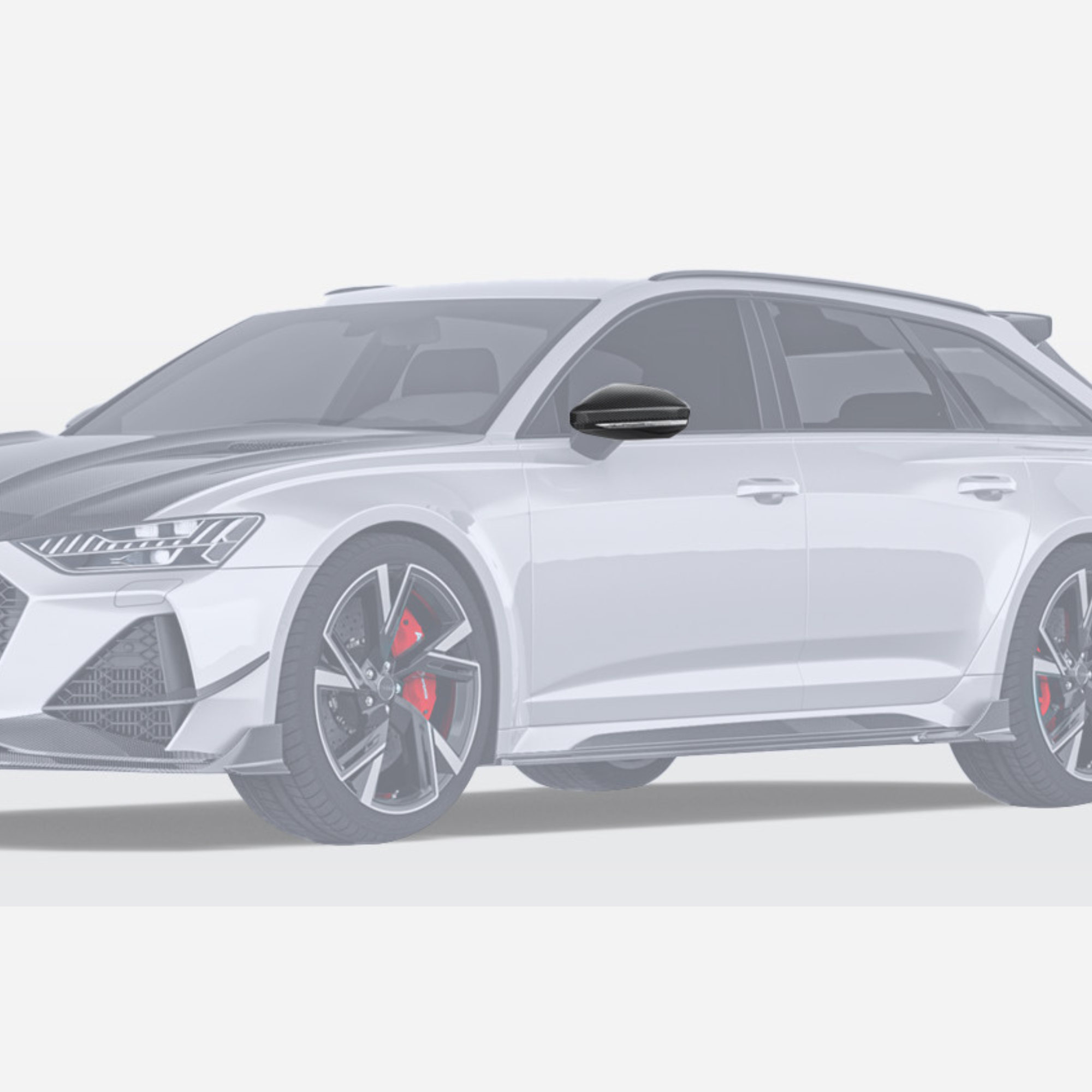 Audi RS6/RS7 C8 Carbon Fiber Mirror Shell Covers image 0