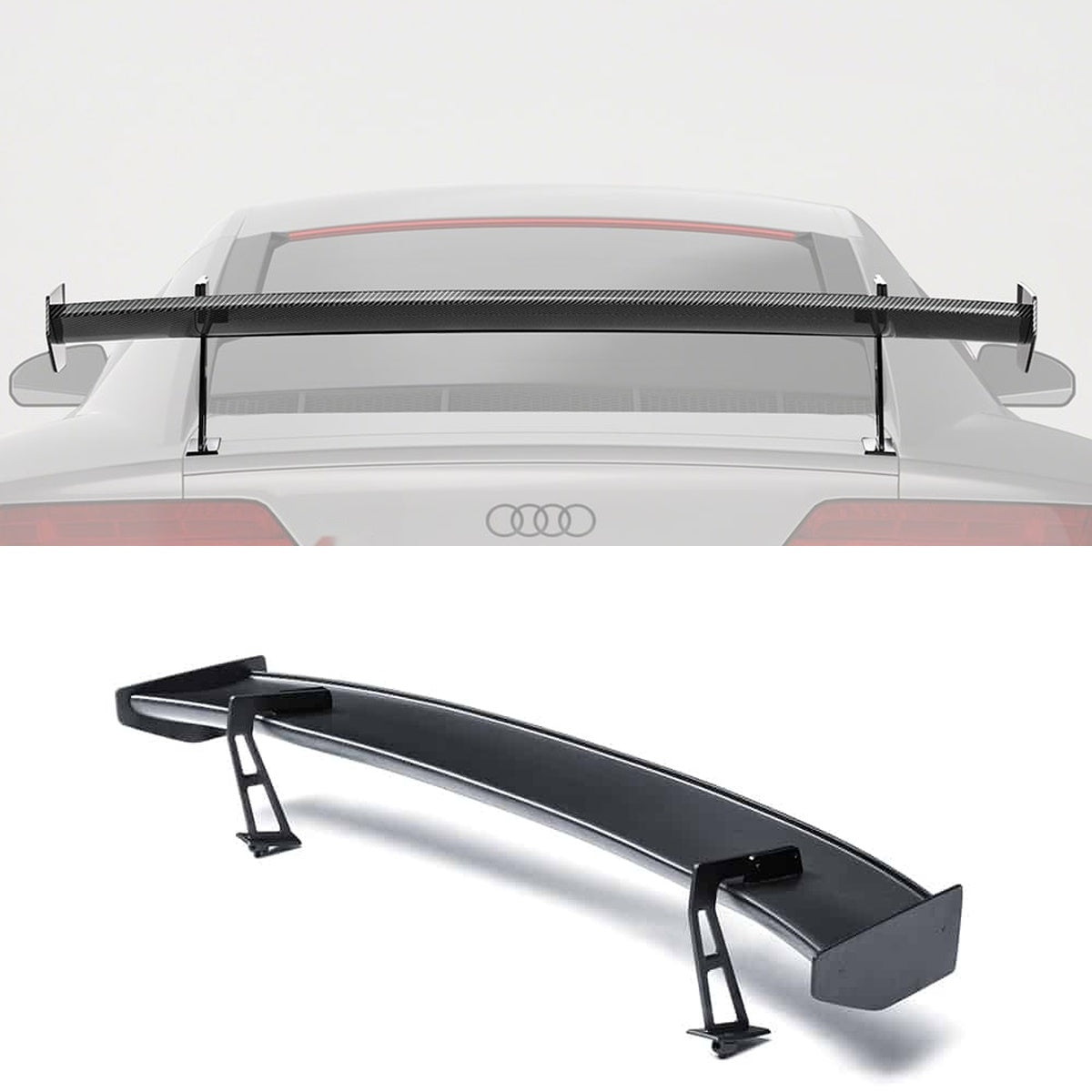Audi R8 Mk2.5 Carbon Fibre Rear Wing Ver.2 - lightweight performance upgrade with gloss finish