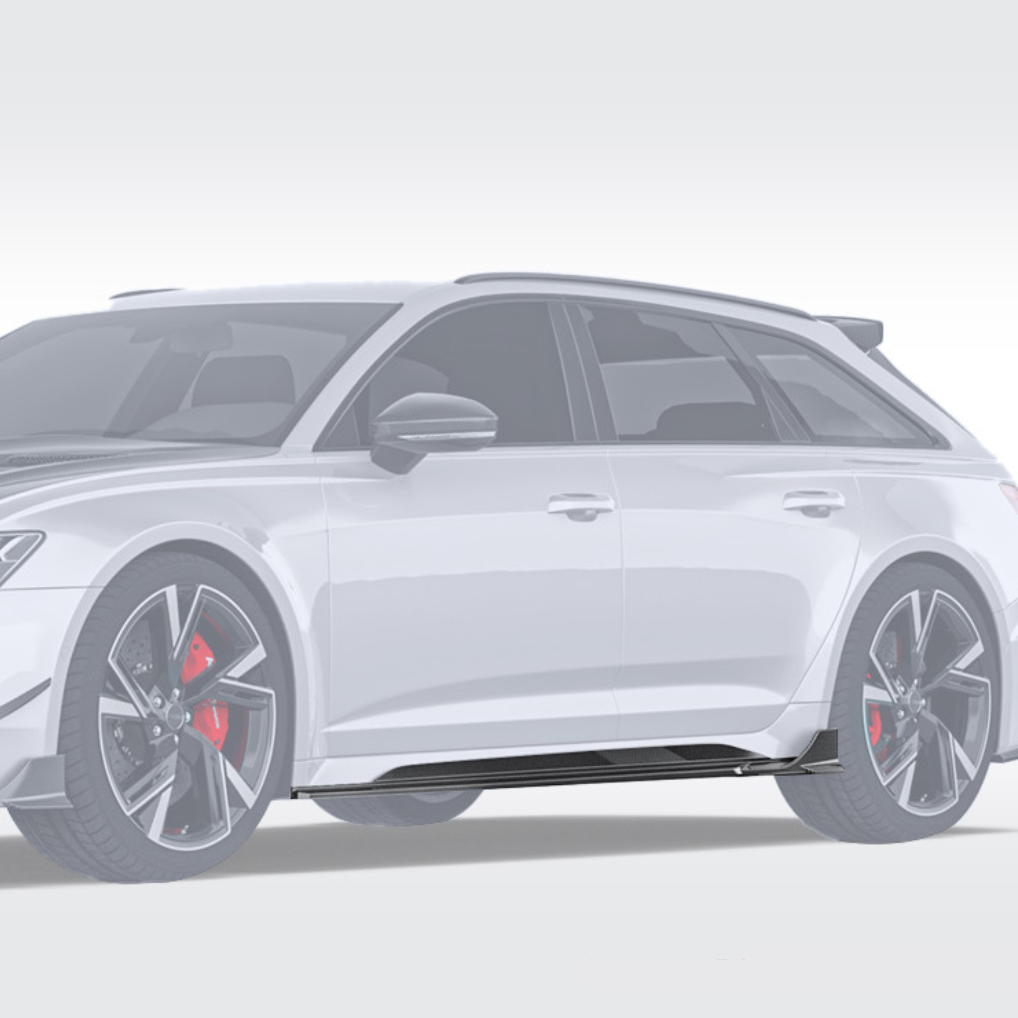 Audi RS6/RS7 C8 Carbon Fiber Side Skirts V2 image 0
