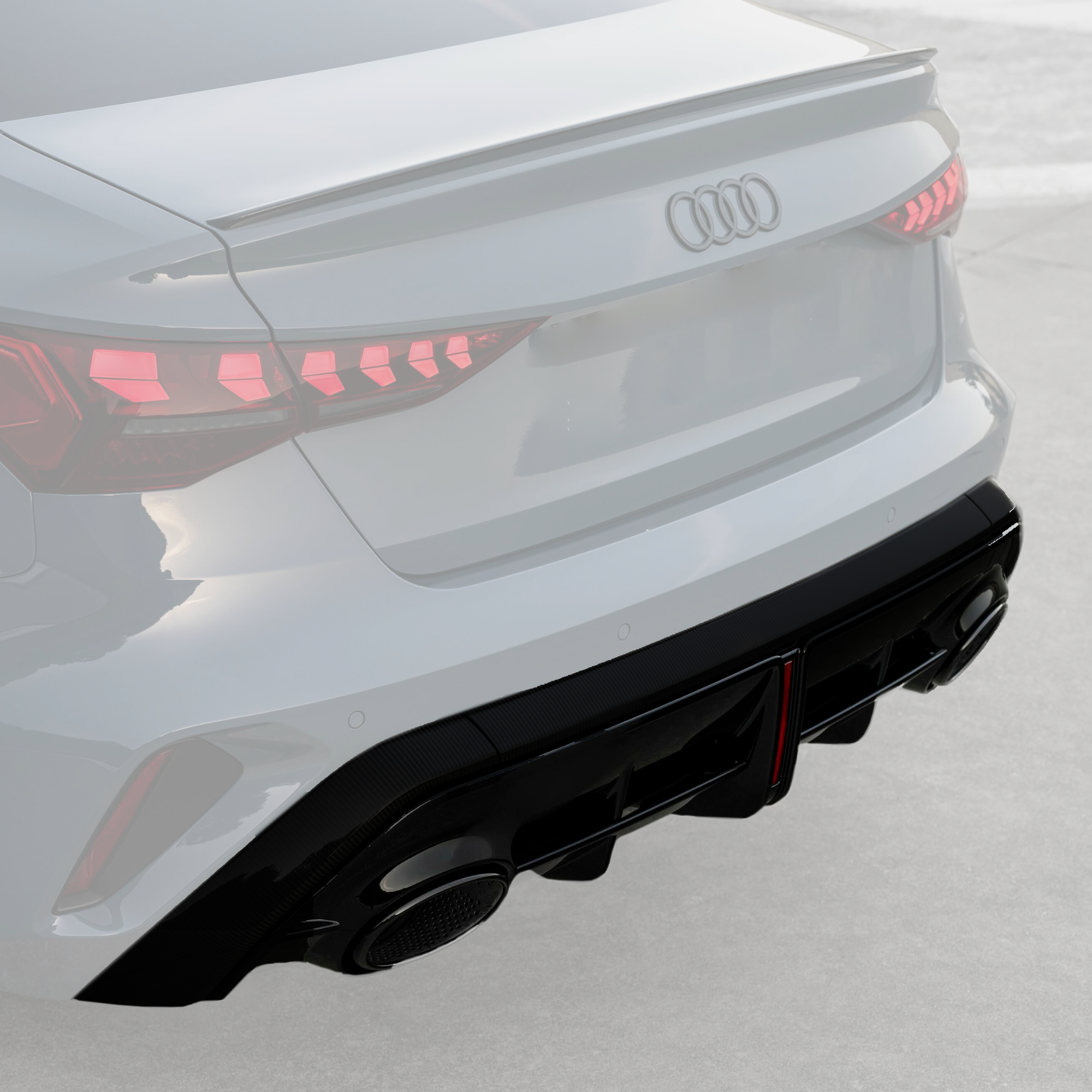 Audi A3 8Y 2025+Rear Diffuser Replacement RS3 Style image 2