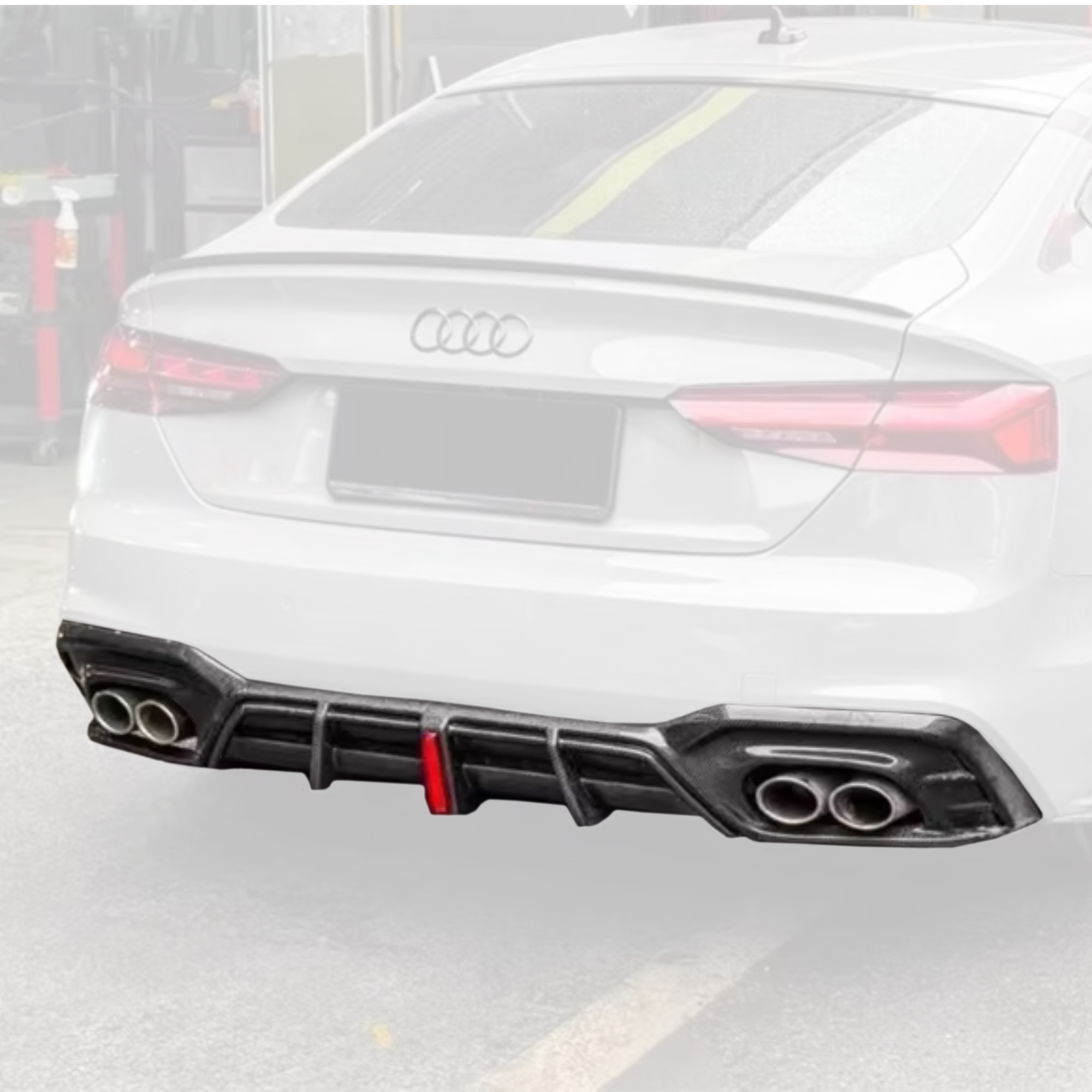 Audi S5 B9.5 Carbon Fibre Rear Diffuser image 0