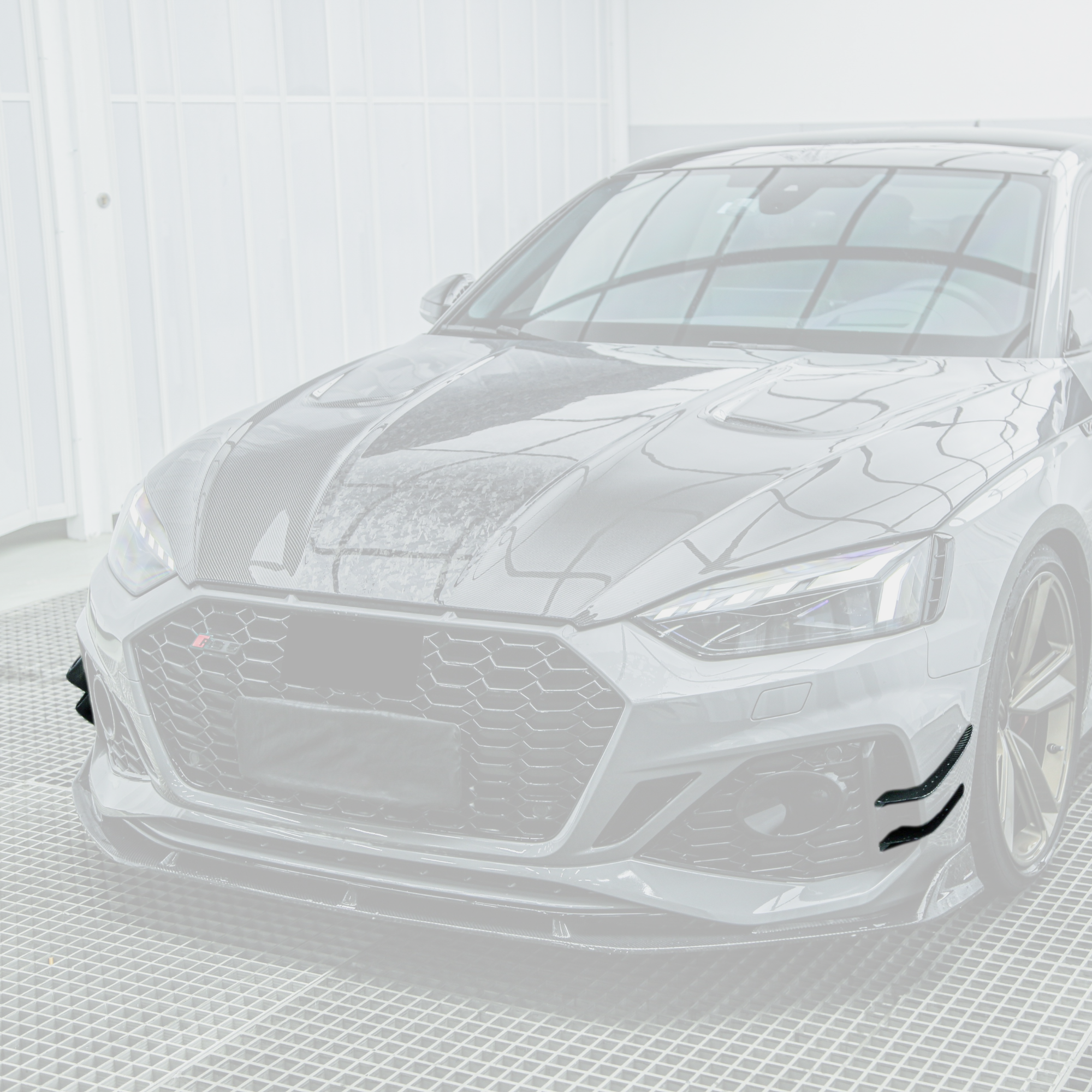 Audi RS5 B9.5 Carbon Fibre Front Canards image 0
