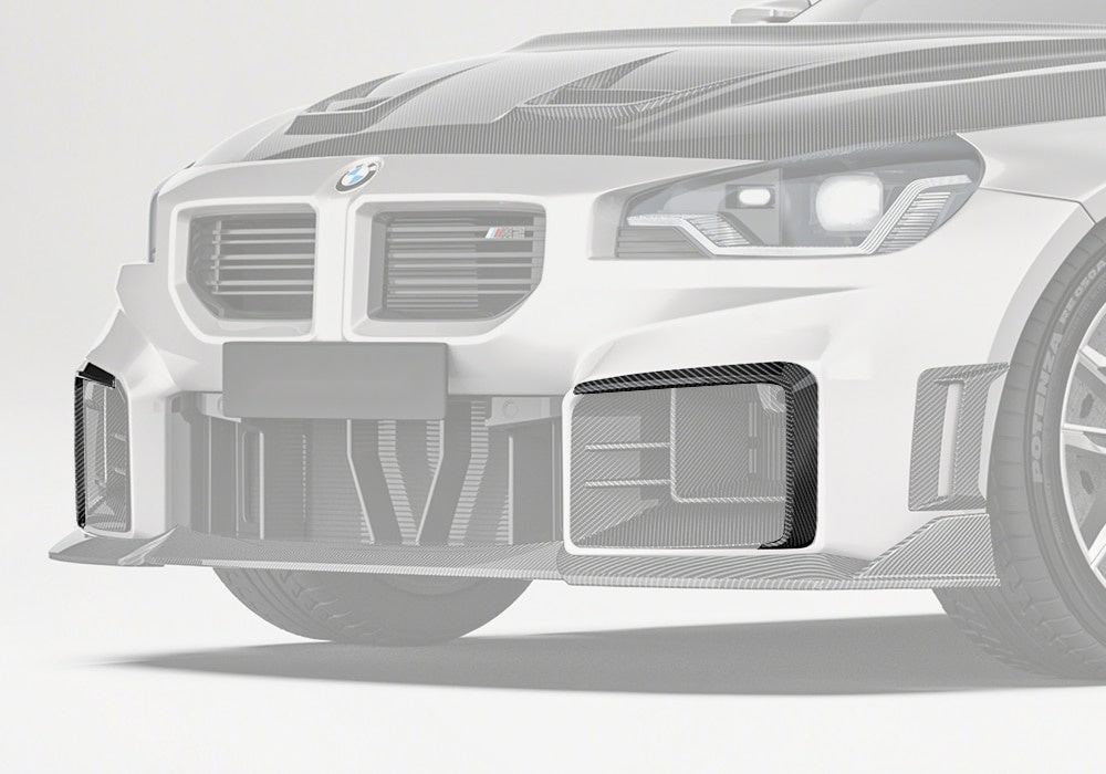 BMW M2 G87 Carbon Fibre Front Canards - race-inspired aerodynamic styling upgrade