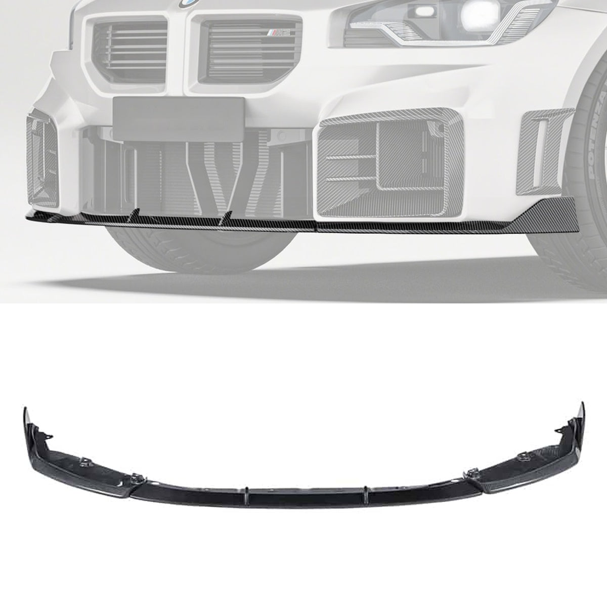 BMW M2 G87 Carbon Fibre Front Lip Ver.1 - aerodynamic styling upgrade