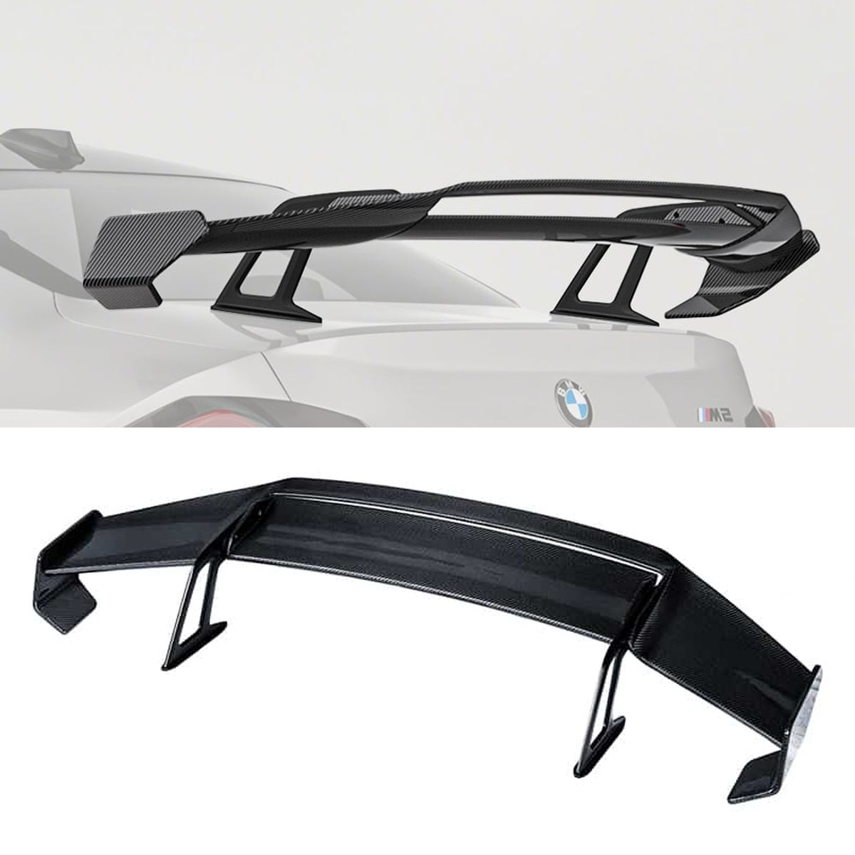 BMW M2 G87 Carbon Fibre Rear Wing - race-inspired aerodynamic upgrade for G87