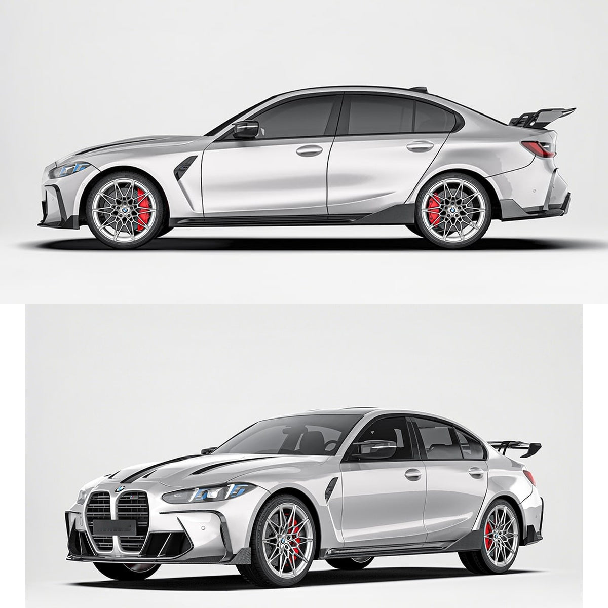BMW M3 G80 Carbon Fibre Aero Kit - full race-inspired aerodynamic body kit upgrade