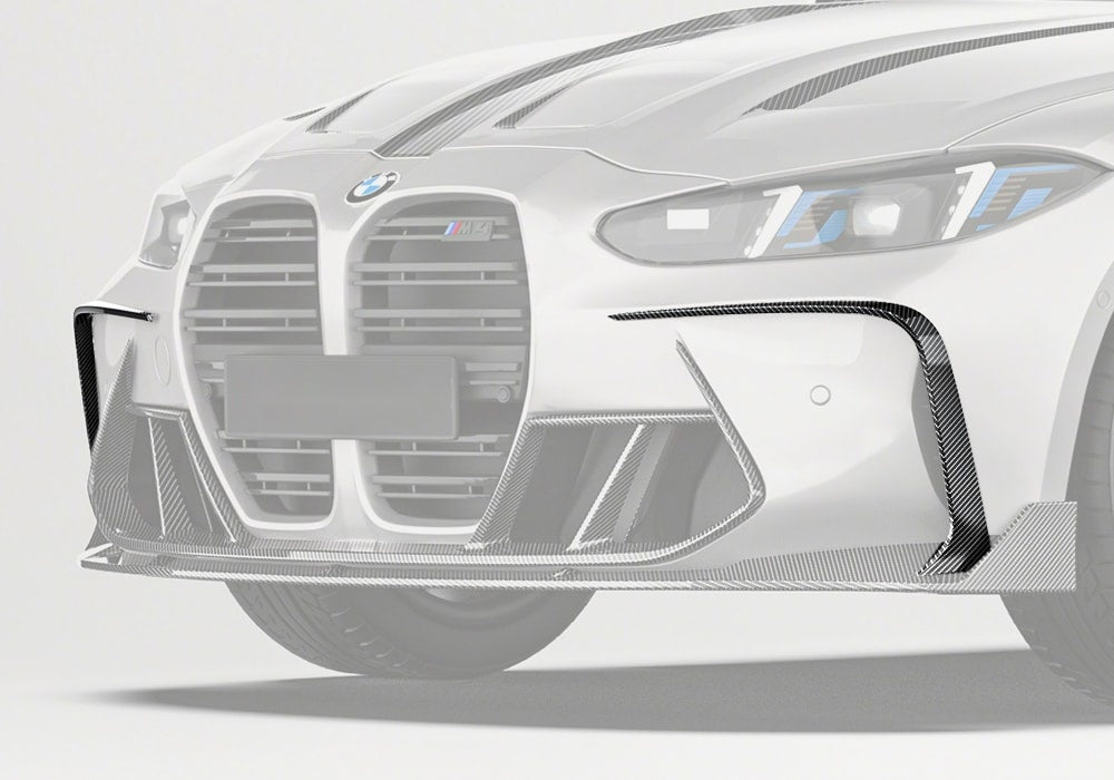 BMW M4 G82 G83 Carbon Fibre Front Canards - race-inspired aerodynamic styling upgrade