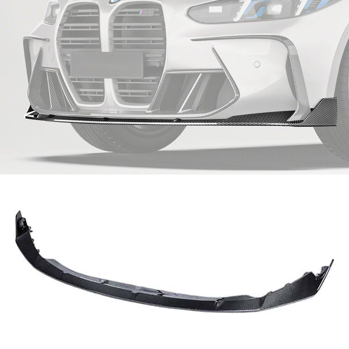 BMW M4 G82 G83 Carbon Fibre Front Lip - aerodynamic track-inspired upgrade