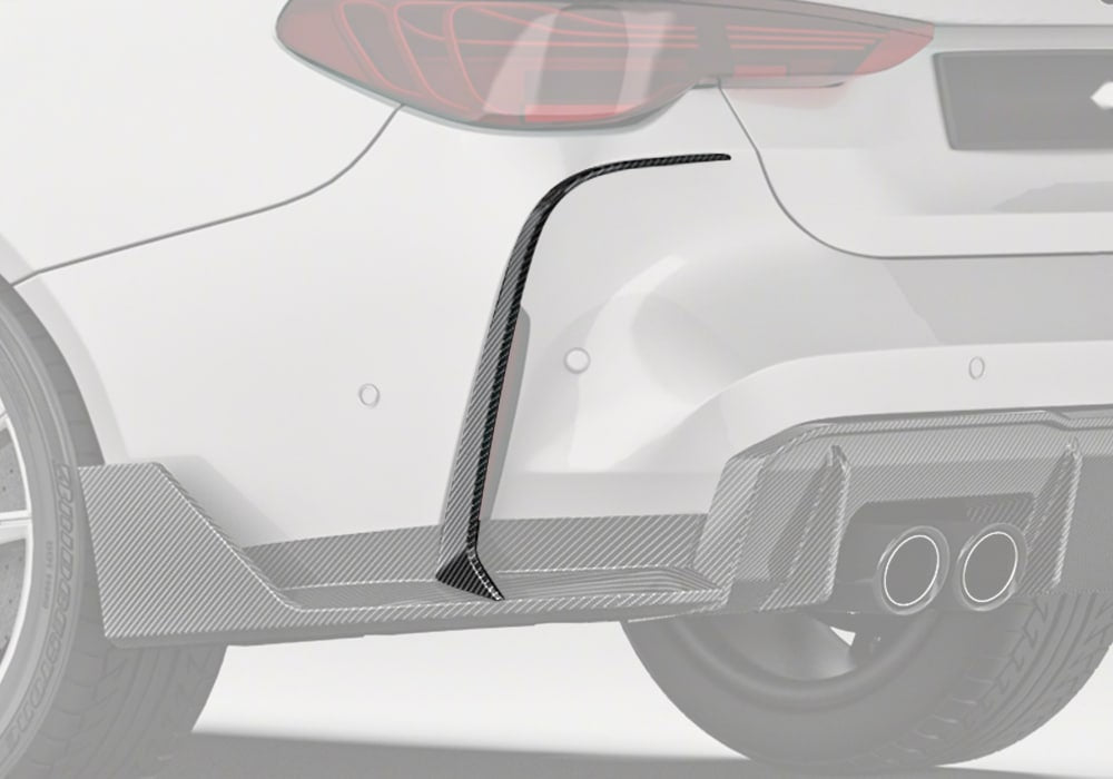 BMW M4 G82 G83 Carbon Fibre Rear Canards - aerodynamic track-inspired upgrade