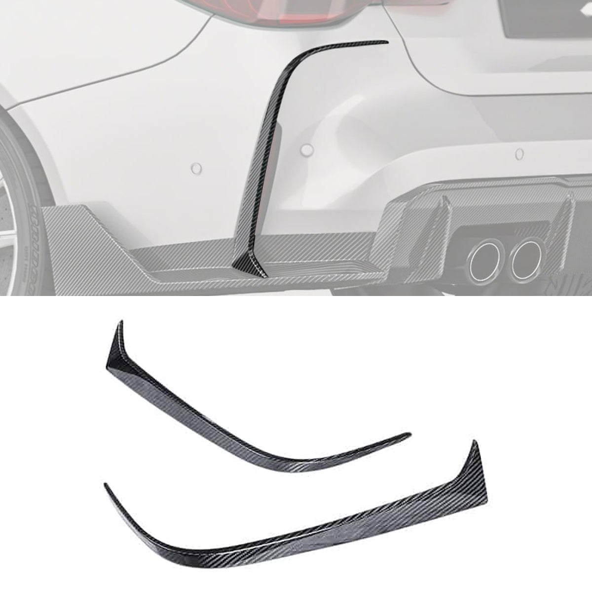 BMW M4 G82 G83 Carbon Fibre Rear Canards - aerodynamic track-inspired upgrade