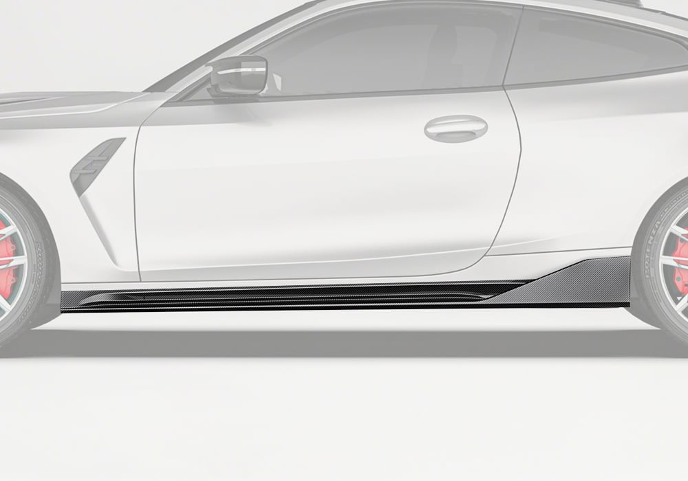 BMW M4 G82 G83 Carbon Fibre Side Skirts - aggressive aerodynamic styling upgrade