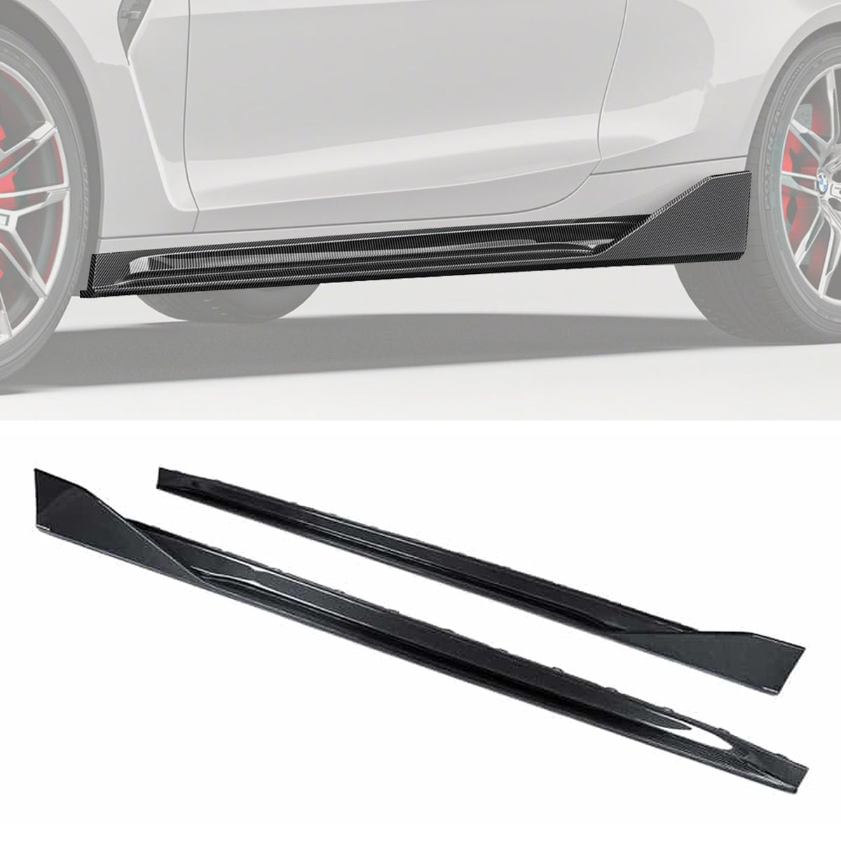 BMW M4 G82 G83 Carbon Fibre Side Skirts - aggressive aerodynamic styling upgrade