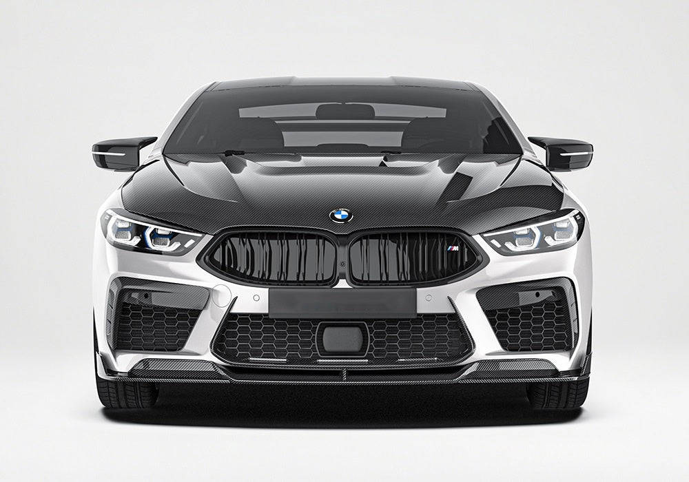 BMW M8 F91 F92 F93 Carbon Fibre Aero Kit - full body upgrade with front lip, side skirts, diffuser and spoiler