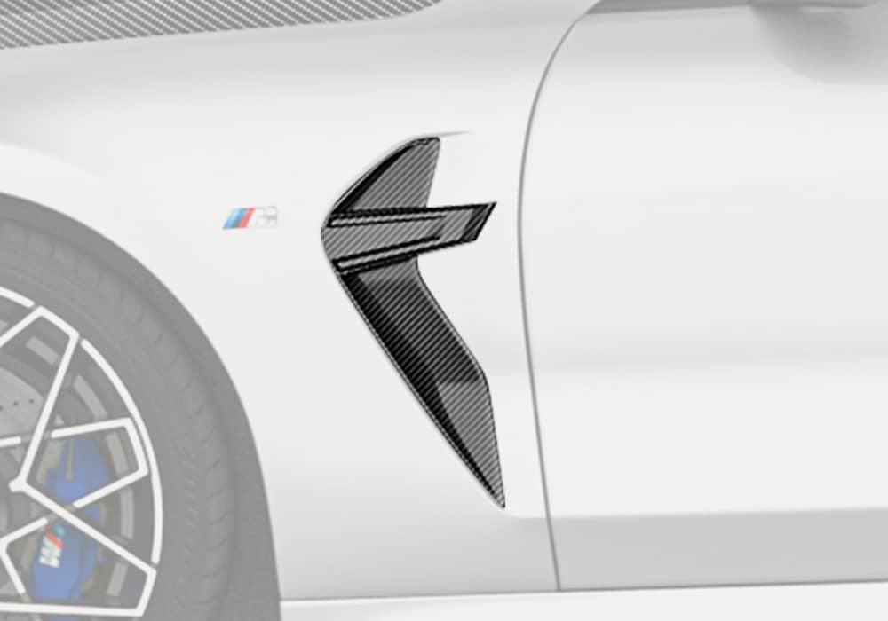 BMW M8 F91 F92 F93 Carbon Fibre Fender Trims - race-inspired lightweight body trim upgrade