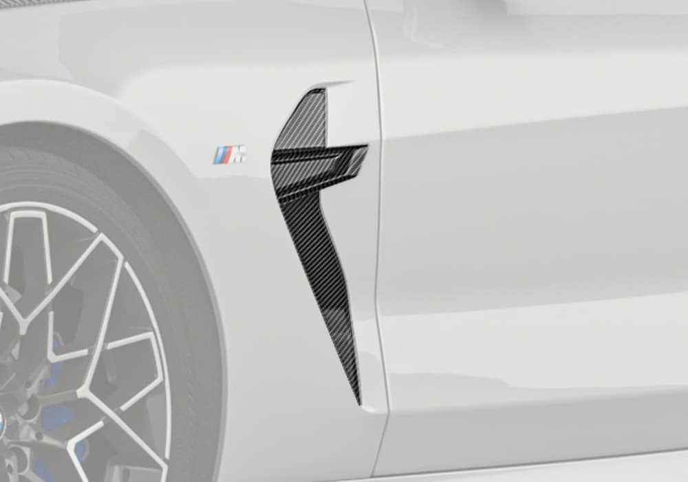 BMW M8 F91 F92 F93 Carbon Fibre Fender Trims - race-inspired lightweight body trim upgrade