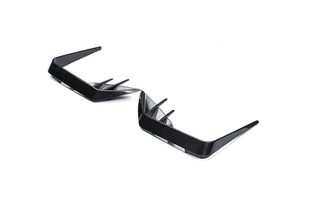 BMW XM G09 Carbon Fibre Front Canards - aerodynamic styling upgrade with gloss finish