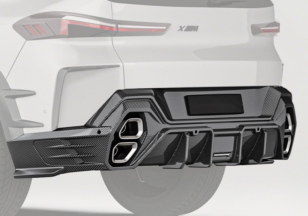 BMW XM G09 Carbon Fibre Rear Diffuser - aggressive aerodynamic styling upgrade
