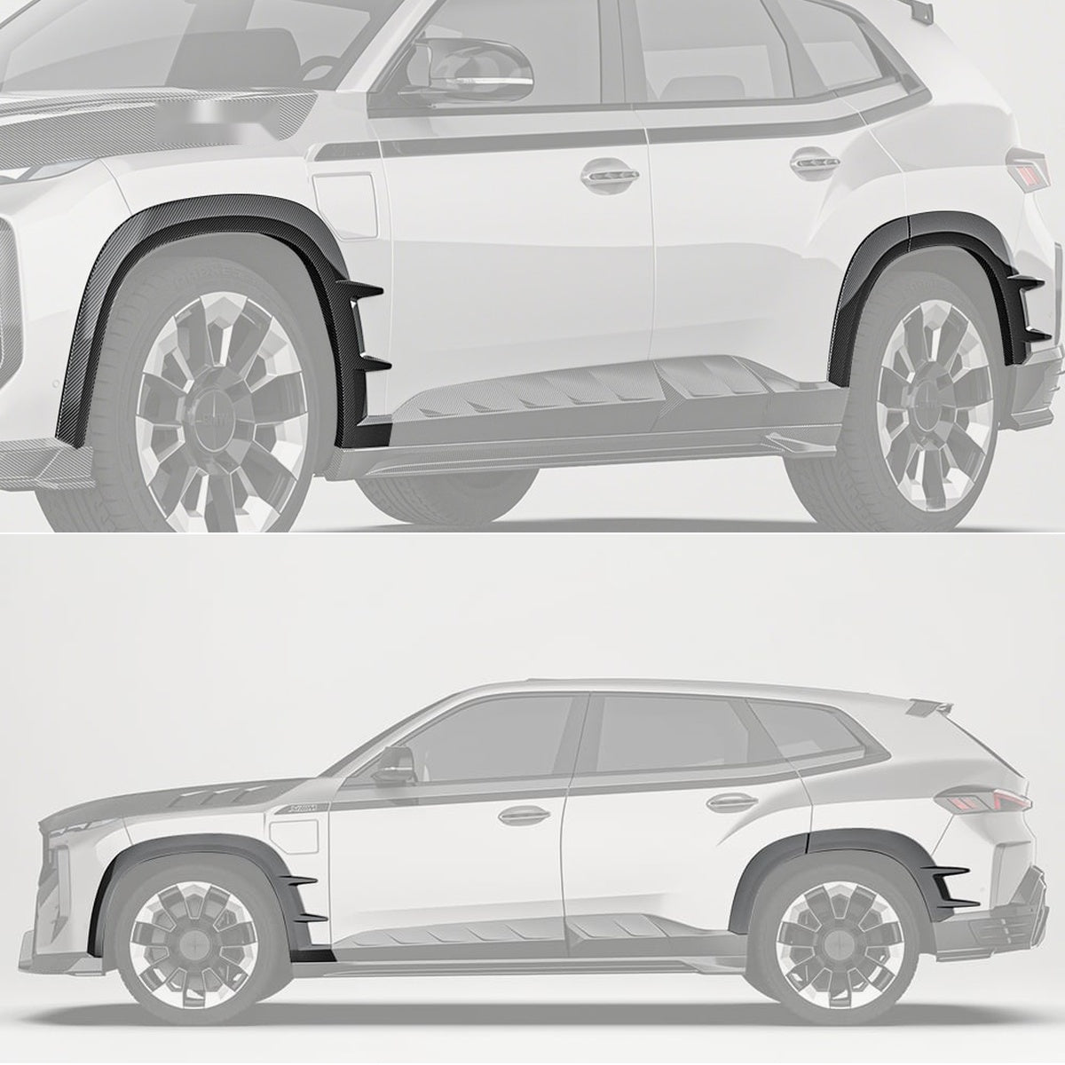 BMW XM G09 Carbon Fibre Wheel Arches - aggressive styling upgrade for luxury SUV
