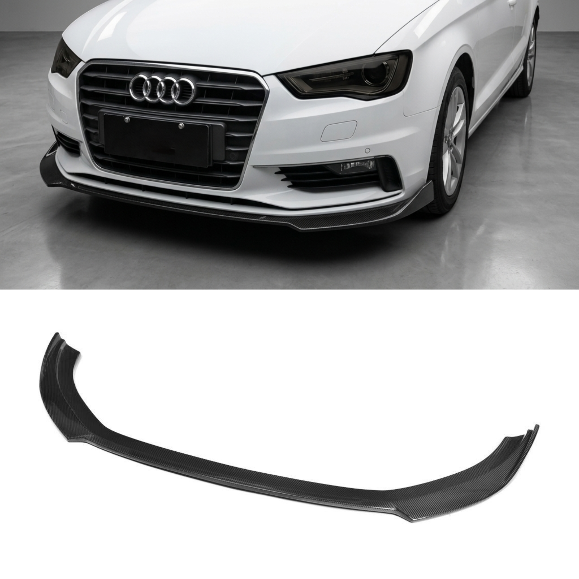 Audi A3 Sedan 8V Splitter Anteriore in Fibra di Carbonio