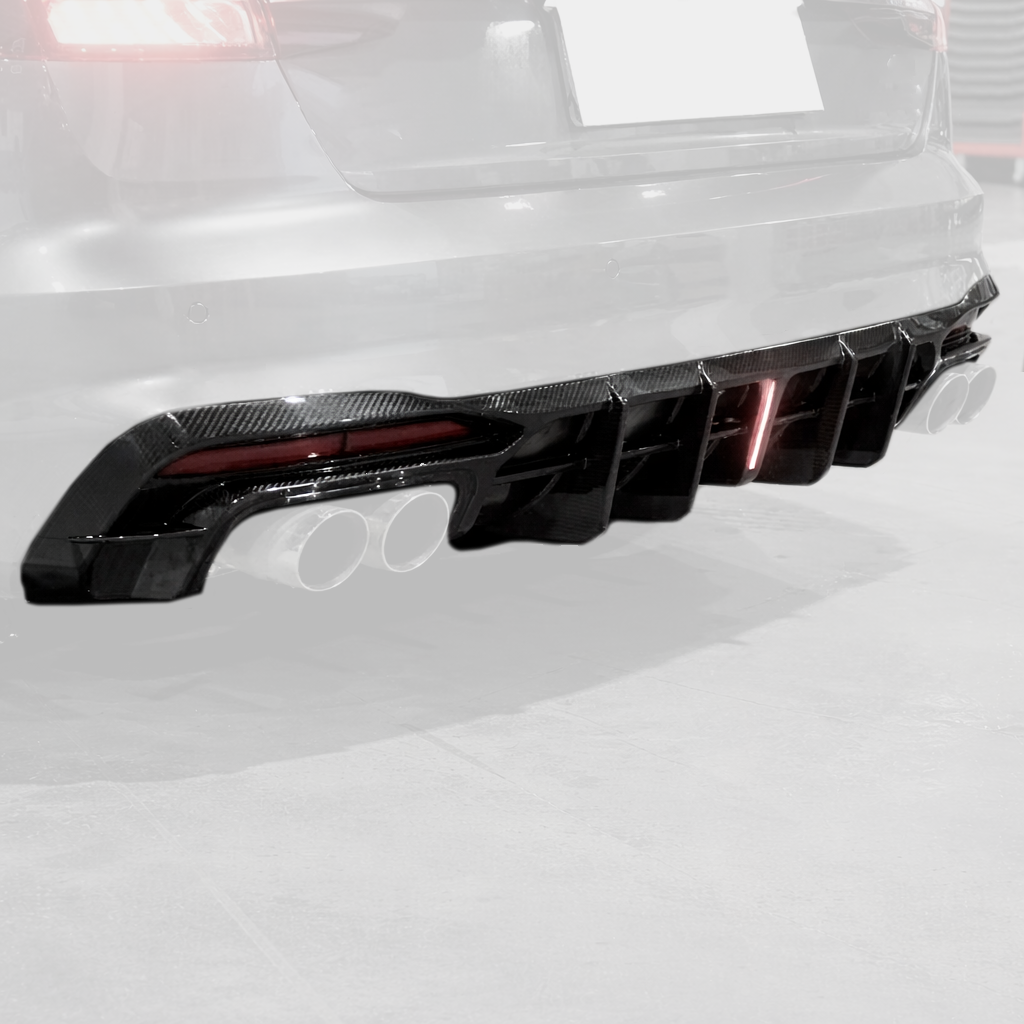 Audi S4/RS4 B9.5 Carbon Fiber Rear Diffuser V1 image 0