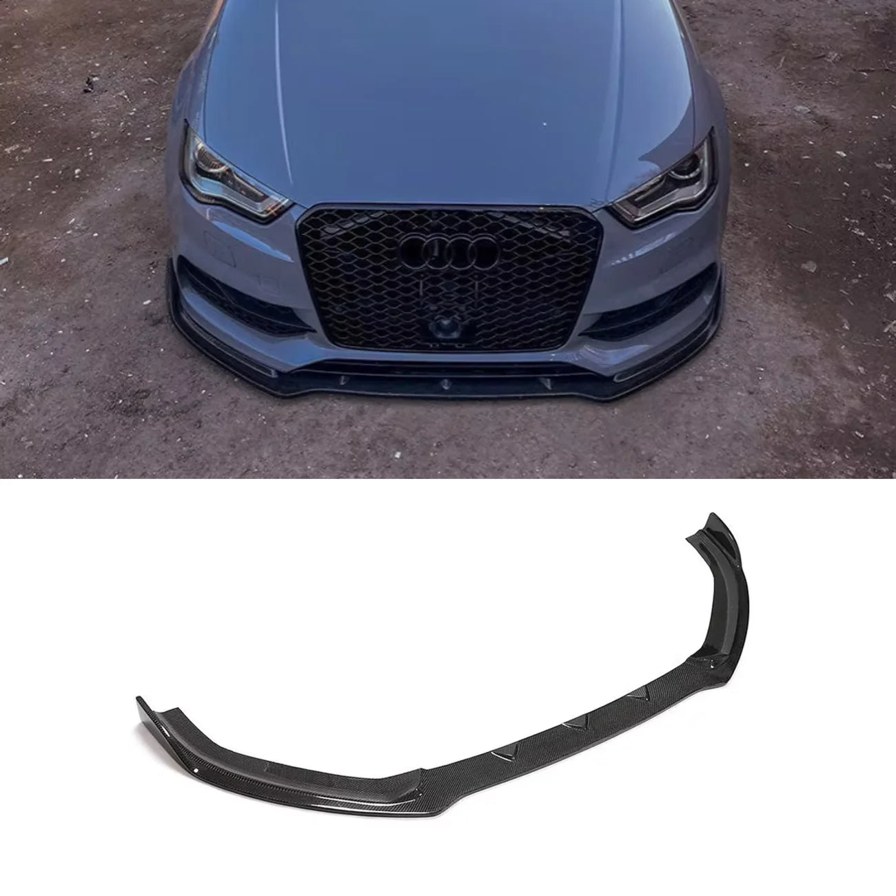 Audi A3 S-Line & S3 8V.5 Carbon Fiber Front Splitter Lip