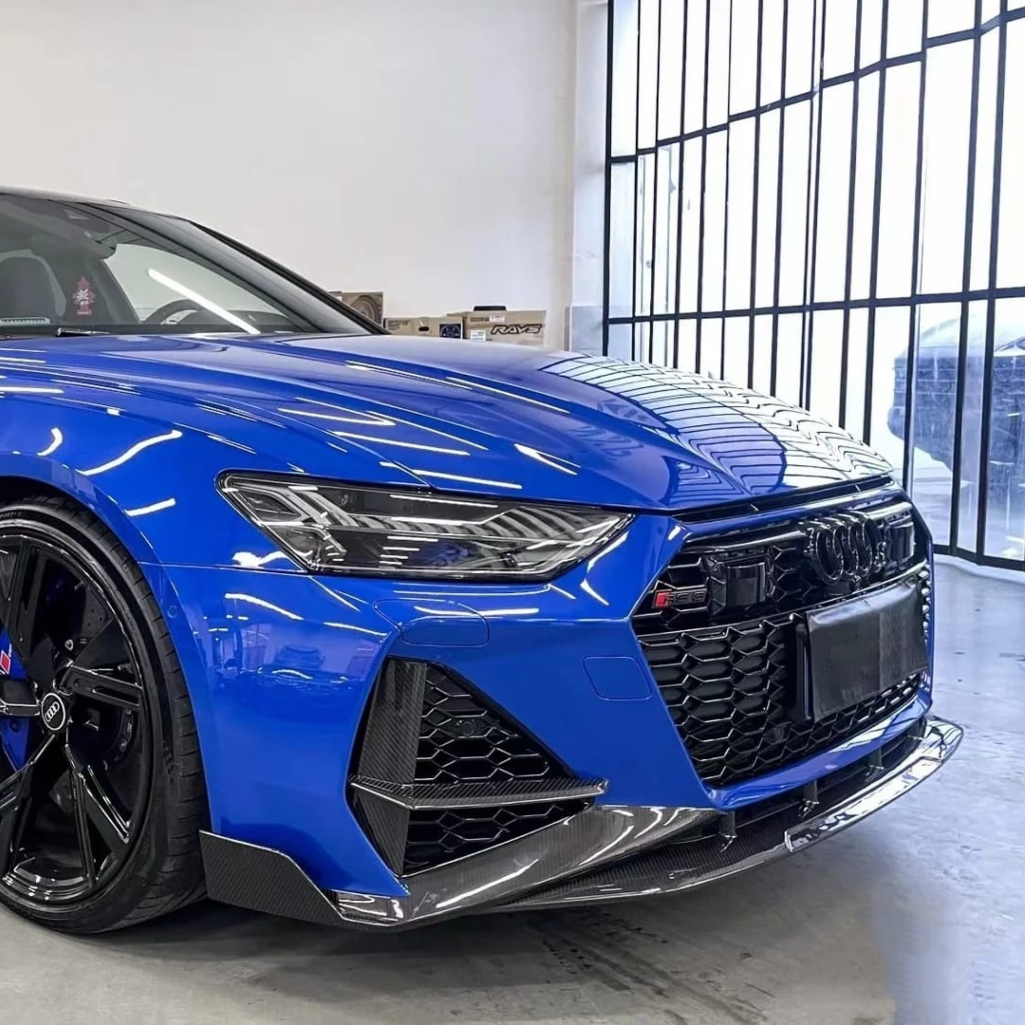 Audi RS6/RS7 C8 Carbon Fiber Front Splitter Lip image 2