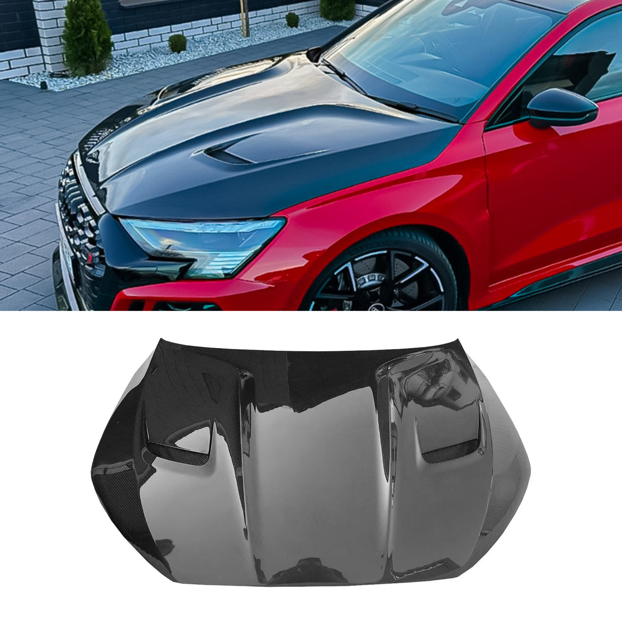 Audi S3/RS3 8Y Carbon Fiber Bonnet Hood image 0