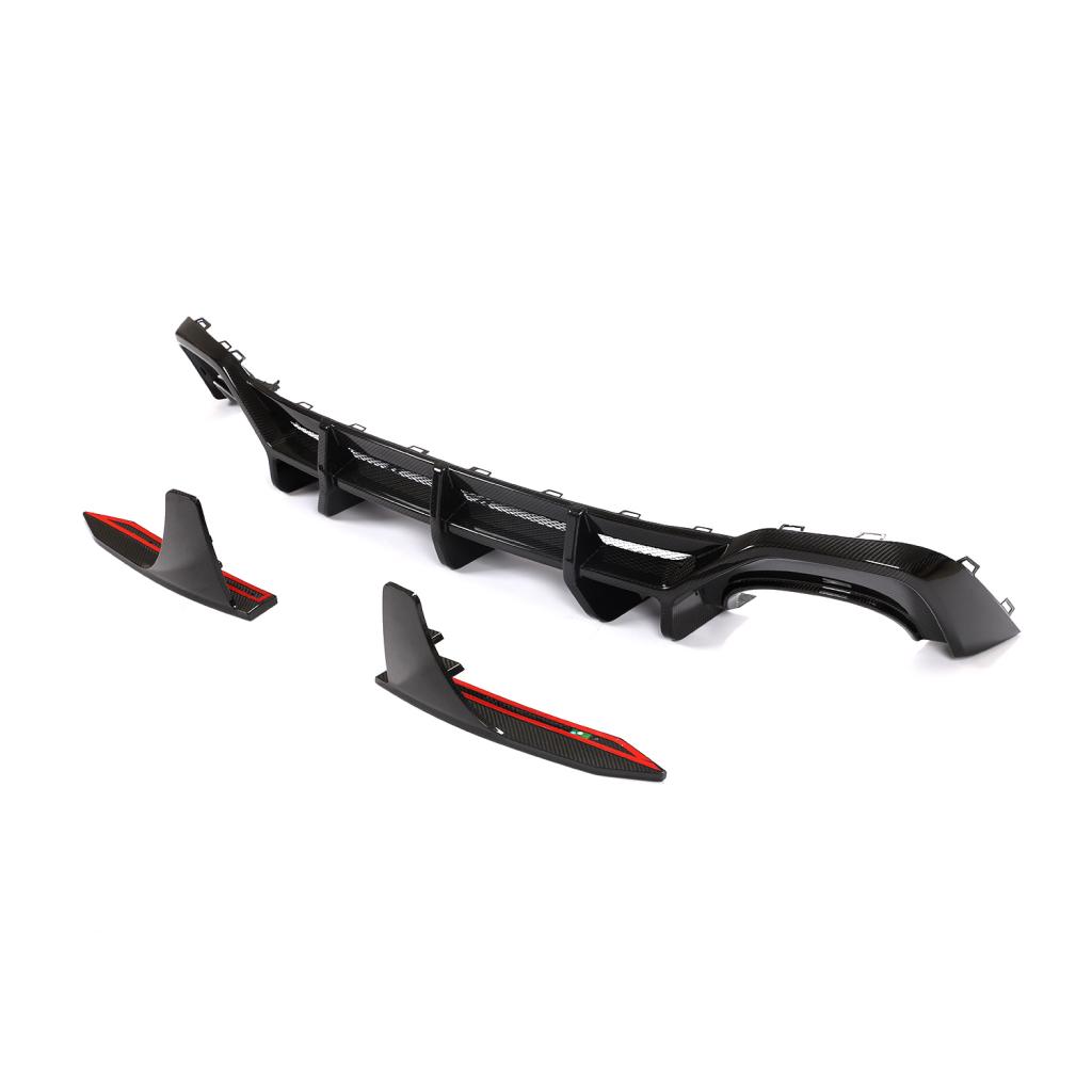 Audi RS6/RS7 C8 Carbon Fiber Rear Bumper Diffuser Lip V2 image 3