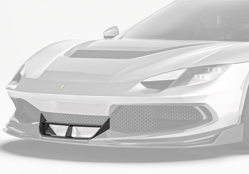 Ferrari 296 GTB GTS Carbon Fibre Front Vent Trim - premium lightweight aerodynamic upgrade