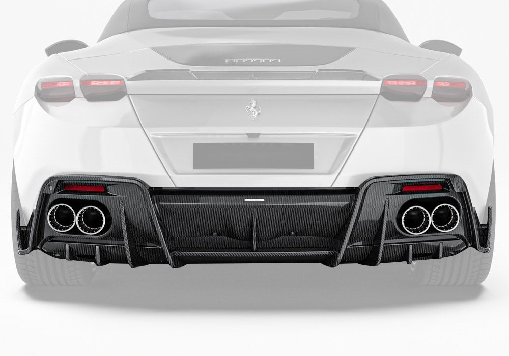 Ferrari Roma Carbon Fibre Rear Diffuser - hand-laid aerodynamic GT upgrade