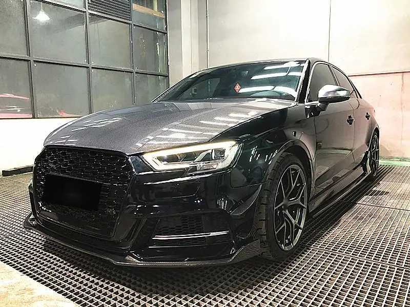 Audi A3 S-Line & S3 Sedan 8V.5 Carbon Fiber Front Splitter Lip