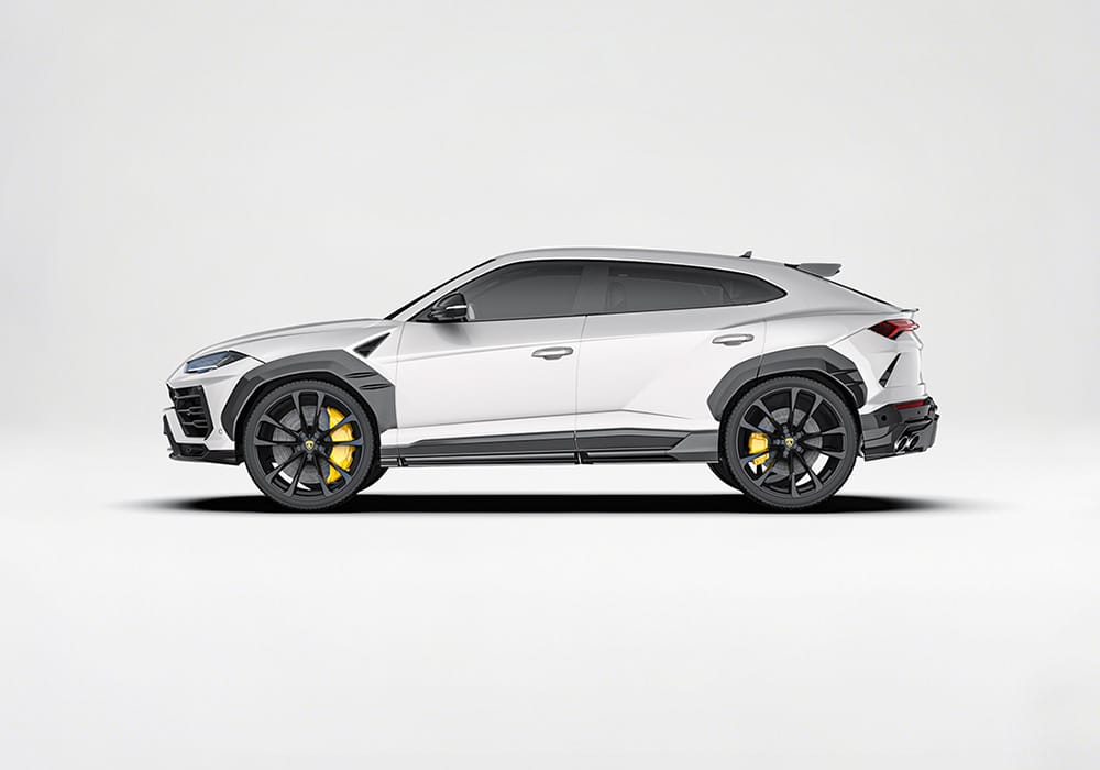 Lamborghini Urus Carbon Fibre Aero Kit - front splitter, side skirts and rear diffuser