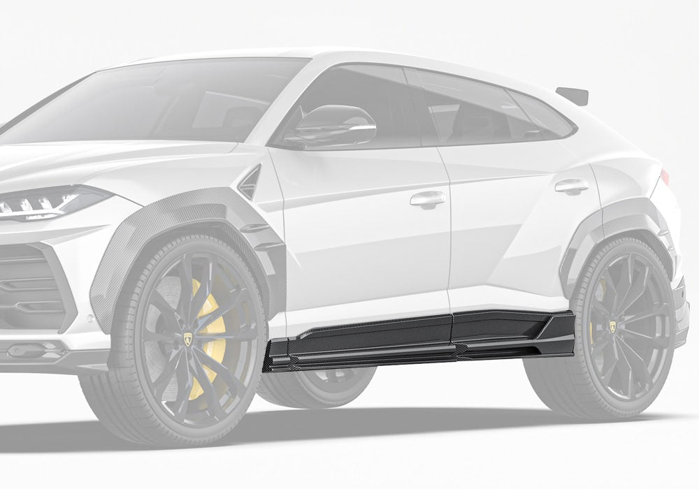 Lamborghini Urus Carbon Fibre Side Skirts - aerodynamic styling upgrade with OEM fitment