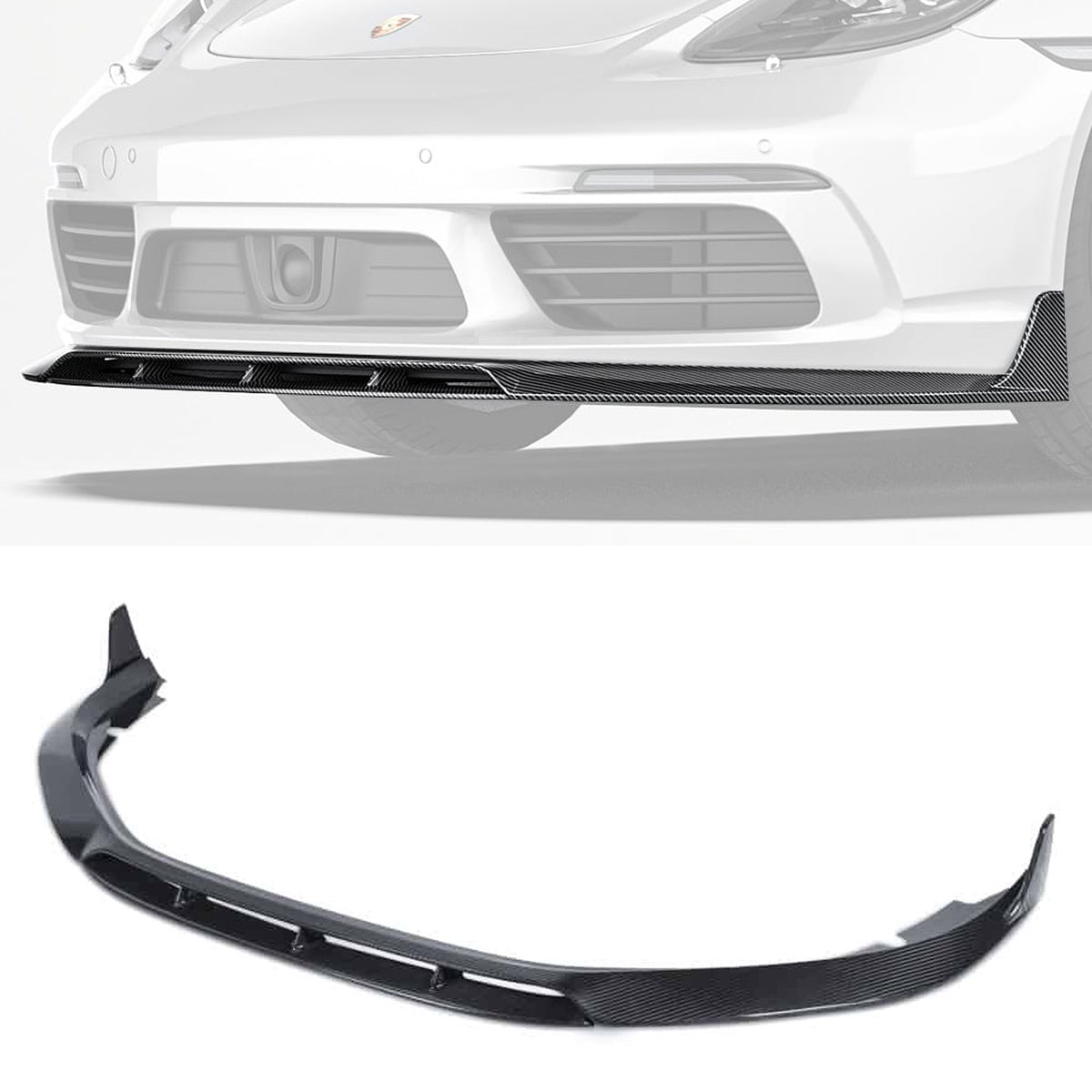 Porsche 718 982c Carbon Fibre Front Lip - aerodynamic track-inspired upgrade