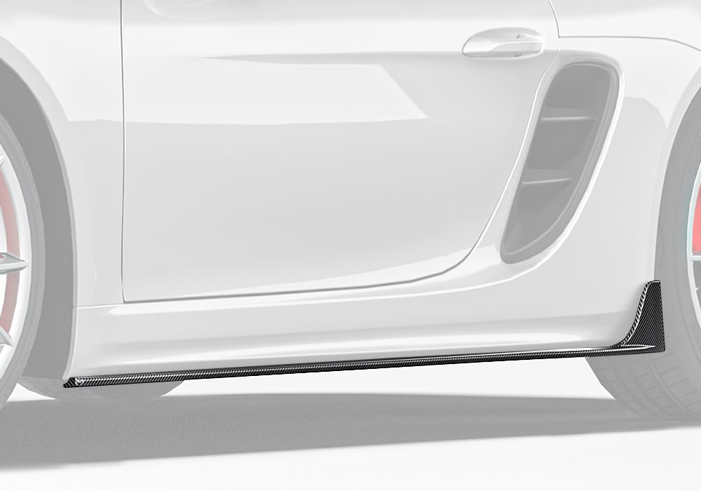 Porsche 718 982c Carbon Fibre Side Skirts - aerodynamic styling upgrade