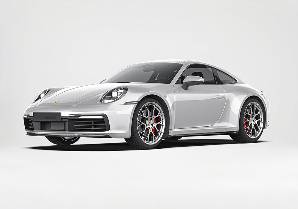 Porsche 911 992.1 Carbon Fibre Full Aero Kit - front lip, side skirts, diffuser and spoiler