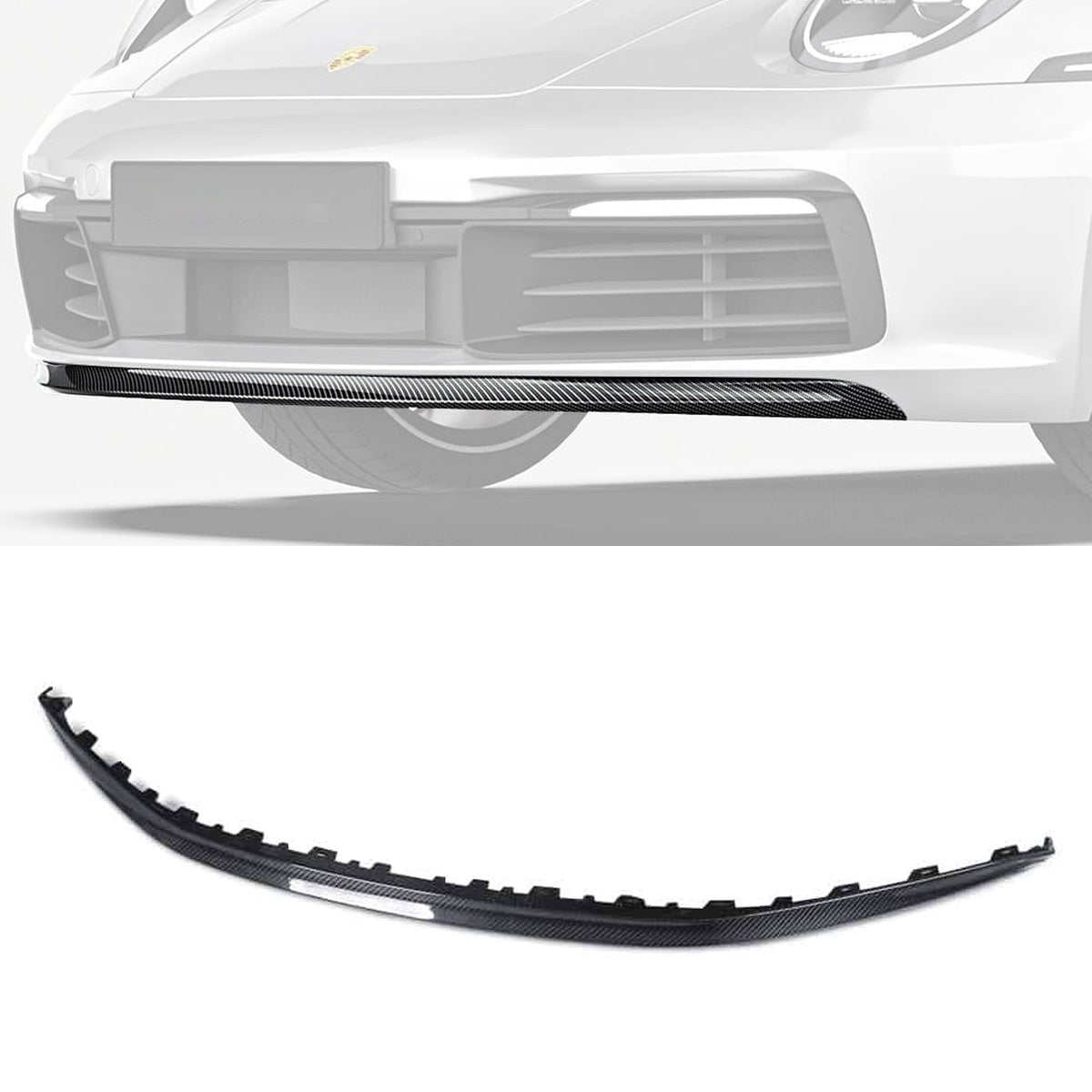 Porsche 911 992.1 Carbon Fibre Front Lip - aerodynamic track-inspired upgrade