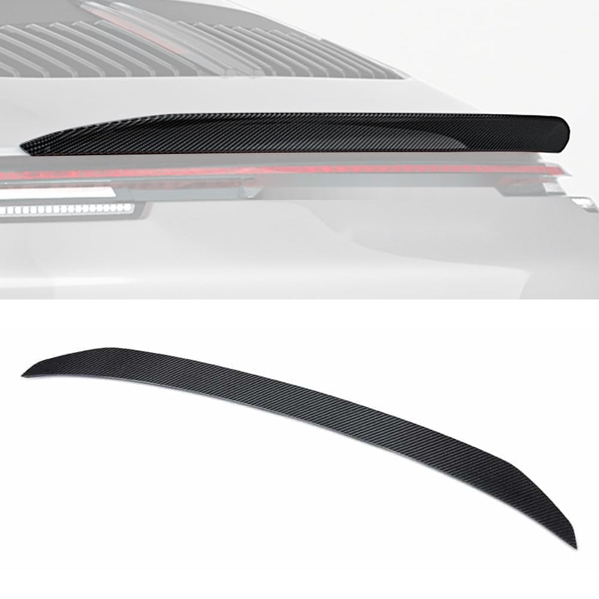 Porsche 911 992.1 Carbon Fibre Rear Spoiler - precision aerodynamics and bold styling upgrade