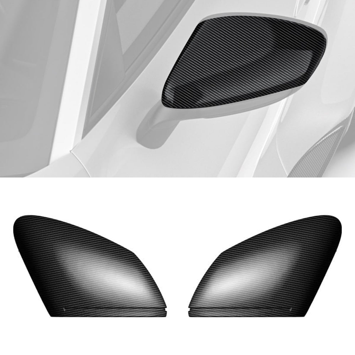 Porsche 911 992.2 Carbon Fibre Mirror Covers - lightweight gloss finish upgrade