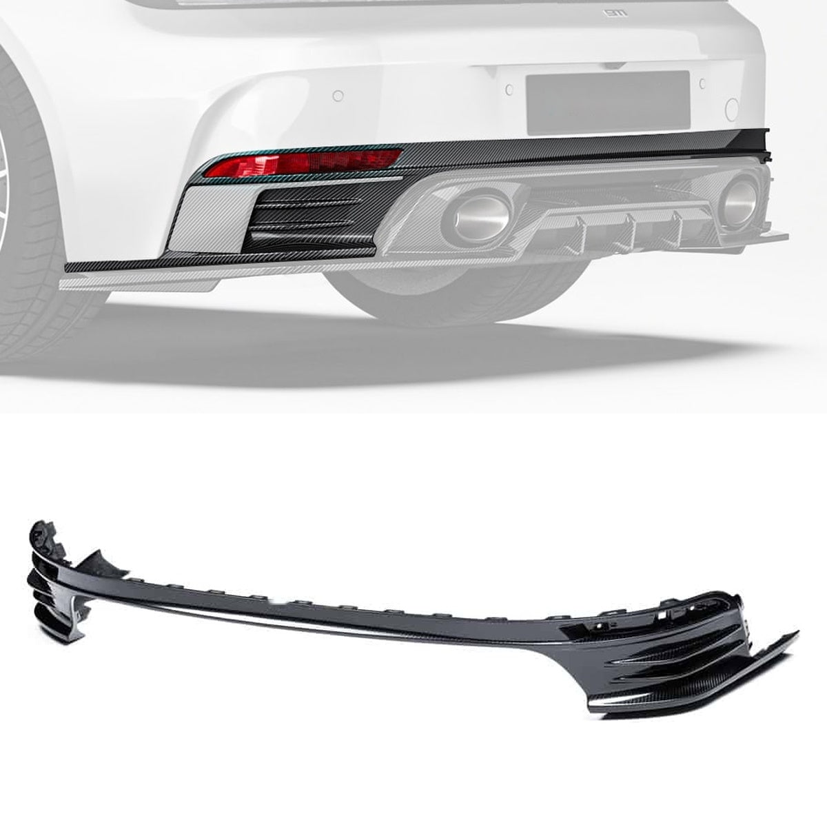 Porsche 911 992.2 Carbon Fibre Upper Rear Diffuser - precision aerodynamic upgrade