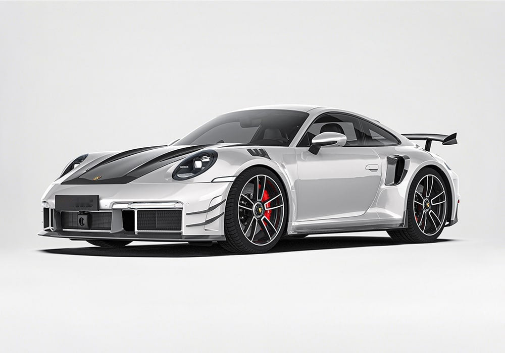 Porsche 911 992 Turbo S Carbon Fibre Aero Kit - full body aerodynamic upgrade
