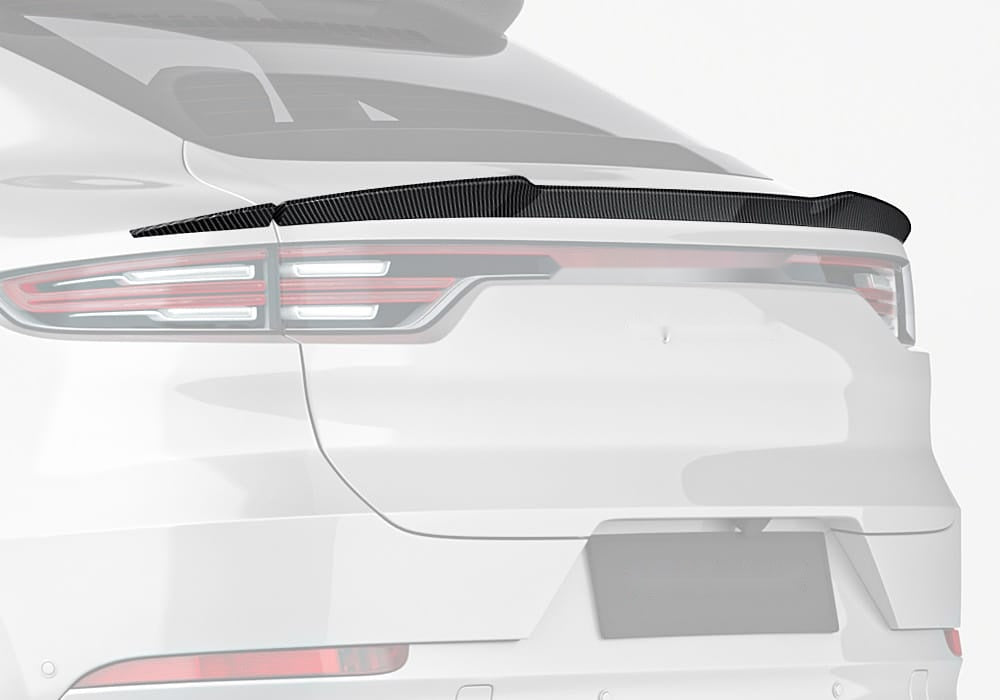 Porsche Cayenne 9YA/9YB Carbon Fibre Rear Spoiler - aerodynamic SUV styling upgrade