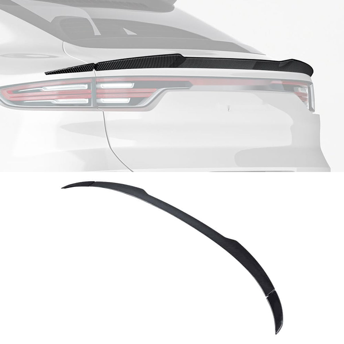 Porsche Cayenne 9YA/9YB Carbon Fibre Rear Spoiler - aerodynamic SUV styling upgrade