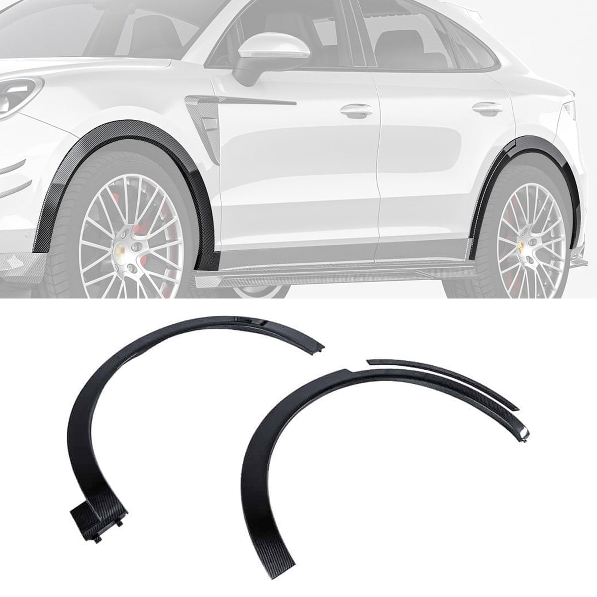 Porsche Cayenne 9YA/9YB Carbon Fibre Wheel Arches - race-inspired flared body upgrade